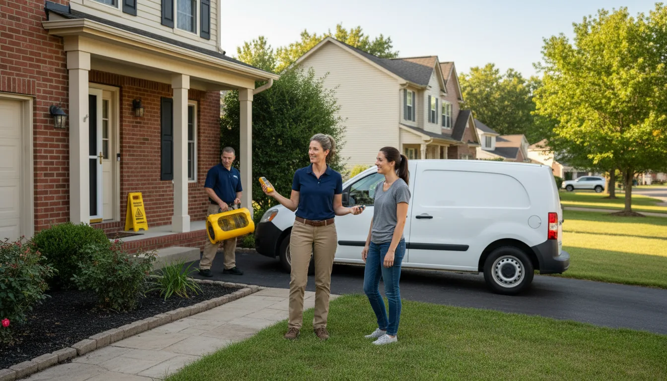 Residential water damage restoration in Rockbridge, IL